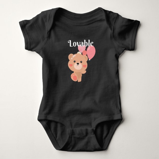 Body Para Bebê Lovable Baby Jersey Bodydress (Frente)