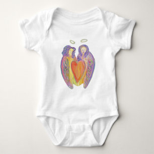 Body Para Bebê Lovdian Angels Heart Art Baby Bodydress