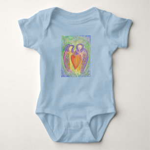 Body Para Bebê Lovdian Angels Heart Art Baby Bodydress