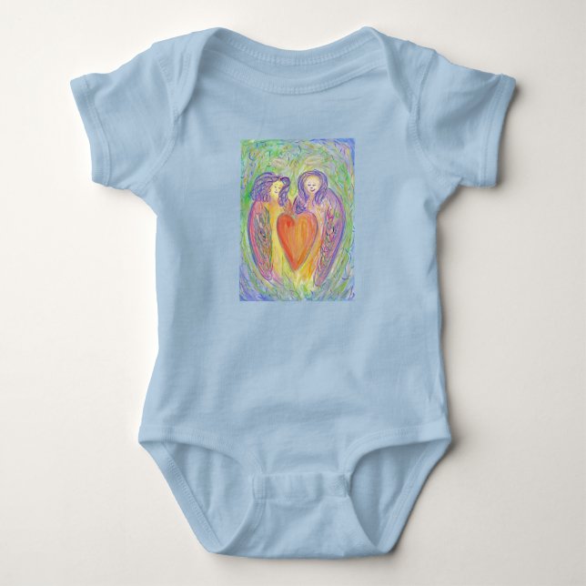 Body Para Bebê Lovdian Angels Heart Art Baby Bodydress (Frente)