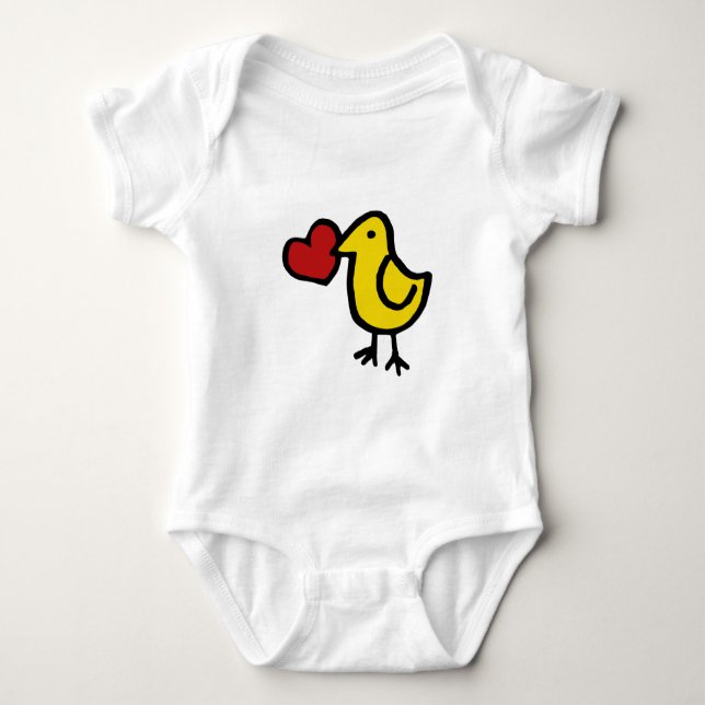 Body Para Bebê Love Bird (Frente)