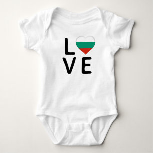 Body Para Bebê Love - Bulgária Flag