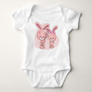 Body Para Bebê Love Bunnies