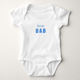 Body Para Bebê Love Dad Baby Boy Bodysuit