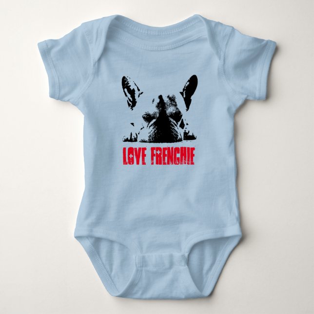 Body Para Bebê Love Frenchie (Frente)