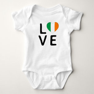 Body Para Bebê Love - Ireland Flag