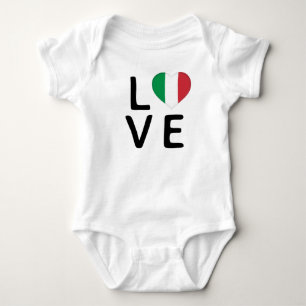 Body Para Bebê Love - Italy Flag