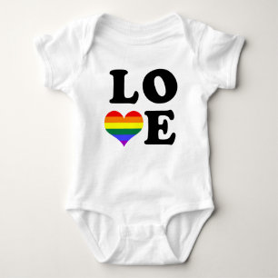 Body Para Bebê Love Rainbow Pride