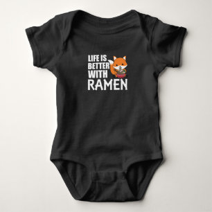 Body Para Bebê Love Ramen Cute Fox Kawaii Foxes
