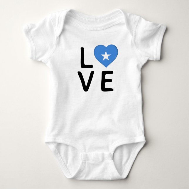 Body Para Bebê Love - Somália Flag (Frente)