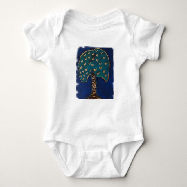 Body Para Bebê Love Tree Baby Jersey (Frente)