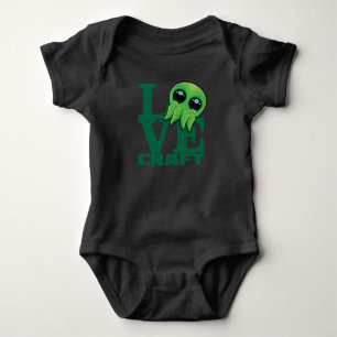 Body Para Bebê Lovecraft Baby Cthulhu Design - Amor Cute Louco