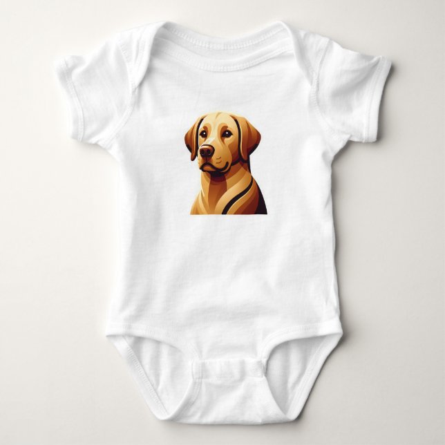 Body Para Bebê Loyal Labrador Retriever (Frente)