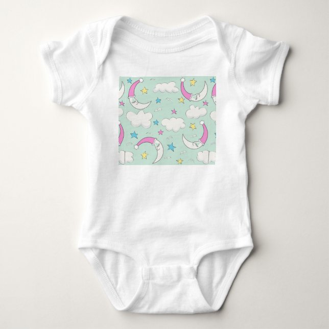 Body Para Bebê Lua Adormecida (Frente)