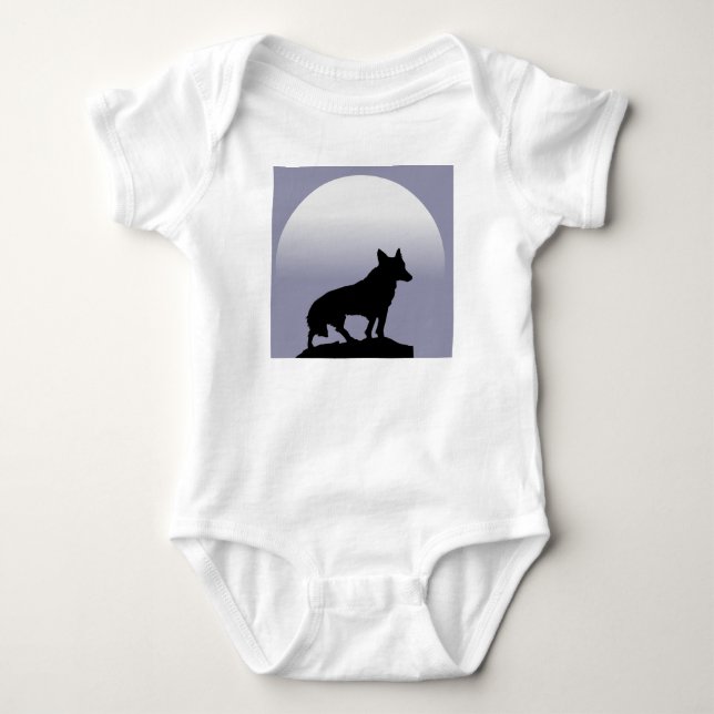 Body Para Bebê Lua do lobo (Frente)