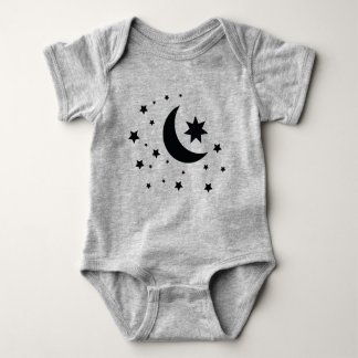 Body Para Bebê Lua e estrelas