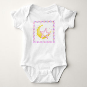 Body Para Bebê Lua e estrelas para o bebê