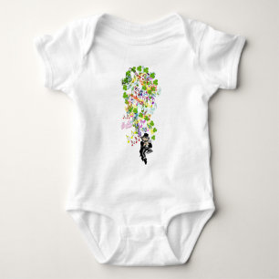 Body Para Bebê Lucky Leprechaun Com Shamrocks