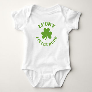 Body Para Bebê Lucky Little Dude St. Patrick's Day 