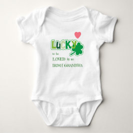 Body Para Bebê Lucky Shamrock neto irlandês