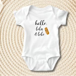 Body Para Bebê Lumpia Hello Lola Lolo Filipino Baby Announce