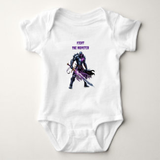 Body Para Bebê Lute contra o monstro 