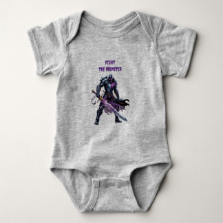 Body Para Bebê Lute contra o monstro 