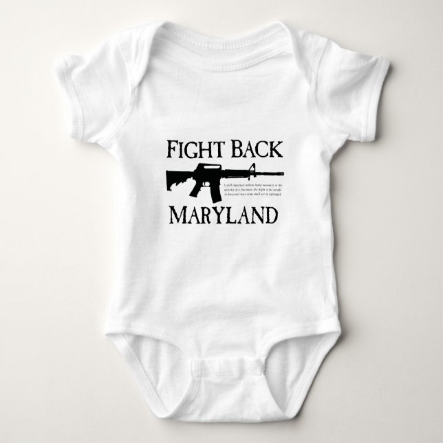BODY PARA BEBÊ LUTE PARA TRÁS MARYLAND (Frente)