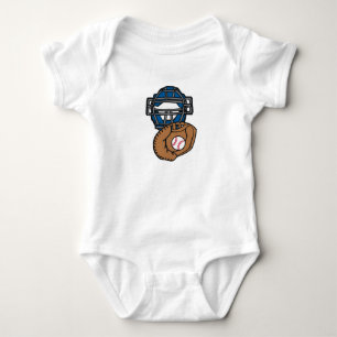 Body Para Bebê Luva de máscara de basebol