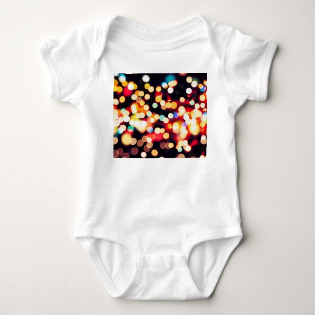 Body Para Bebê Luz abstrato: plano de fundo de textura simples (Frente)