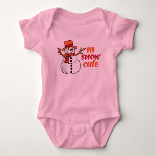 Body Para Bebê M Snow T-Shirt