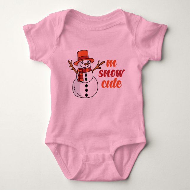 Body Para Bebê M Snow T-Shirt (Frente)