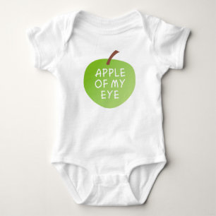 Body Para Bebê Maçã do meu bebezinho Verde Hikingduck