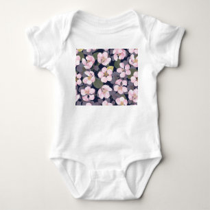 Body Para Bebê Maçã Sangrenta: Cor Azul Escura