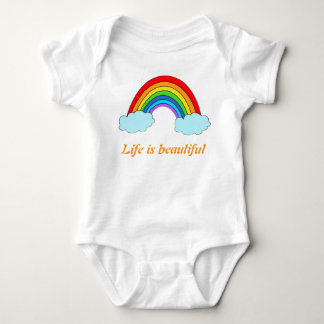 Body Para Bebê Macacão Bebê Arco-Íris Personalizado | Nome Person