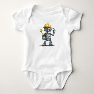 Body Para Bebê Macacão Bebê Menino Construtor de Robôs Roupas