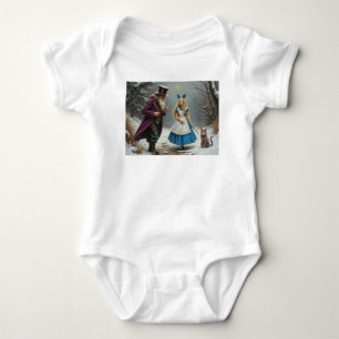 Body Para Bebê macacão branco de bebê Winter Alice