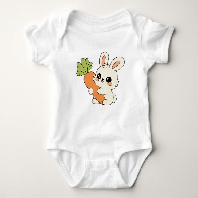 Body Para Bebê Macacão Branco Fofinho para Bebê (Frente)