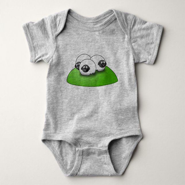 Body Para Bebê Macacão de Bebê Alienzinho Fofo - Espaço Verde (Frente)