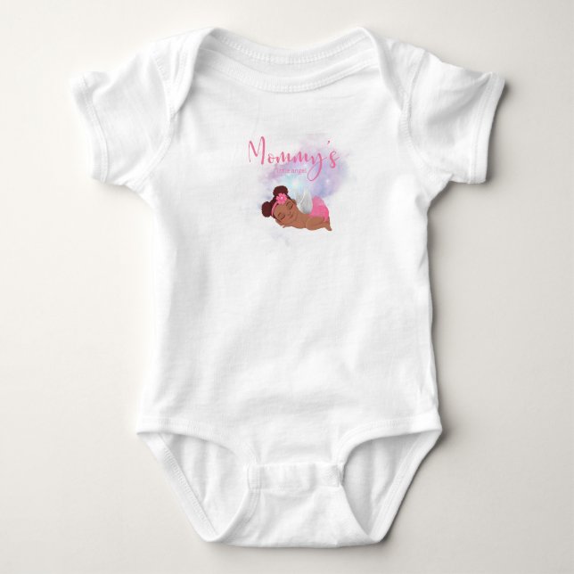 Body Para Bebê macacão de bebê anjinho da mamãe (Frente)