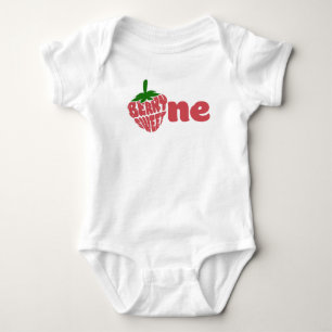 Body Para Bebê Macacão de Bebê Berry First One Aniversário