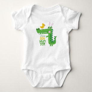 Body Para Bebê Macacão de Bebê Caçador de Ovos de Dinossauro Fofo