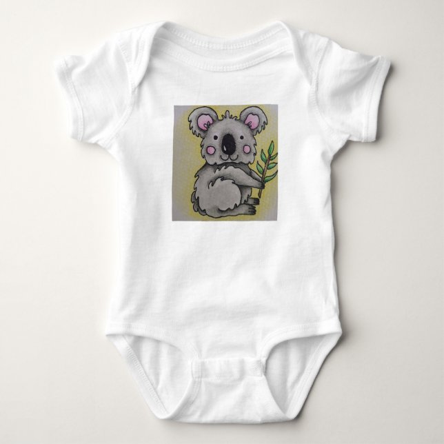 Body Para Bebê Macacão de bebê com design de coala (Frente)