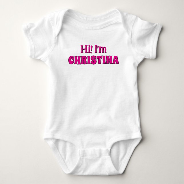 Body Para Bebê Macacão de Bebê com Nome do Bebê, Roupas de Bebê F (Frente)
