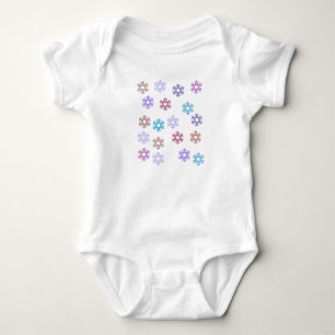 Body Para Bebê Macacão de Bebê / Criança Pequena Fofo com Flocos