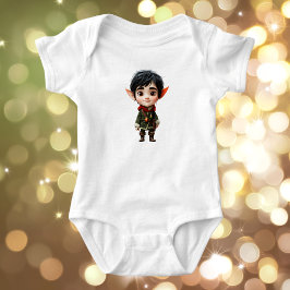 Body Para Bebê Macacão de Bebê Elfo de Natal Chill Boy