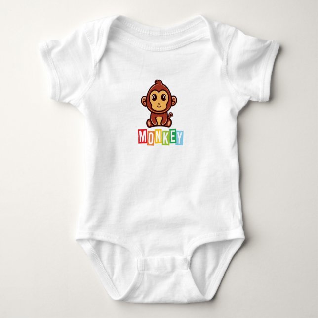 Body Para Bebê Macacão de Bebê em Jersey (Frente)