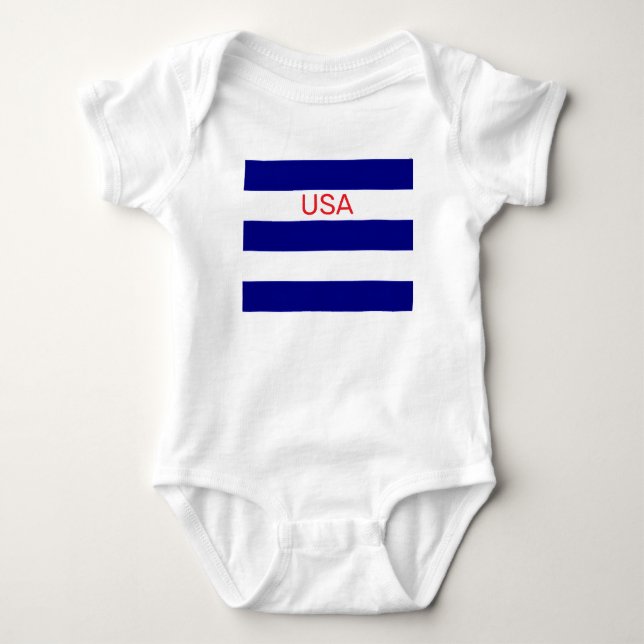 Body Para Bebê macacão de bebê EUA (Frente)