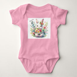 Body Para Bebê Macacão de Bebê Fofo para a Primeira Páscoa da Men