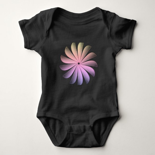 Body Para Bebê macacão de bebê minha florzinha (Frente)